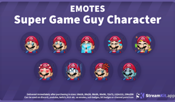 Super Game Guy Character