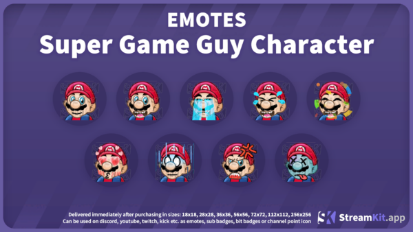 Super Game Guy Character